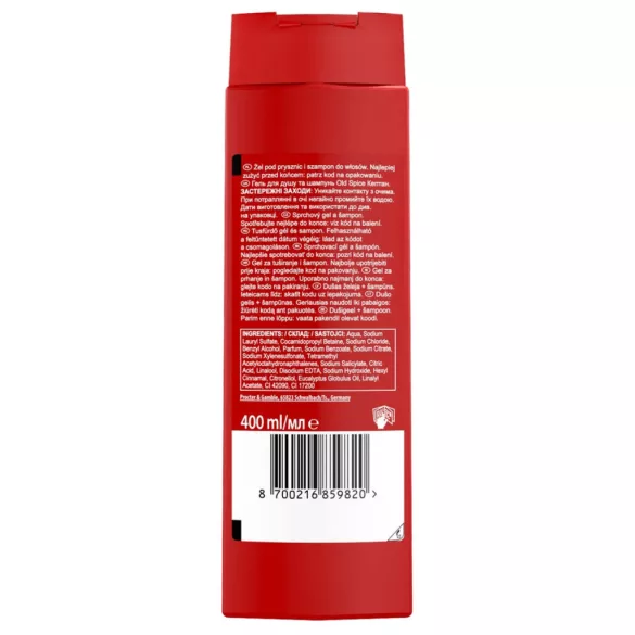 Old Spice Captain férfi tusfürdő 400 ml