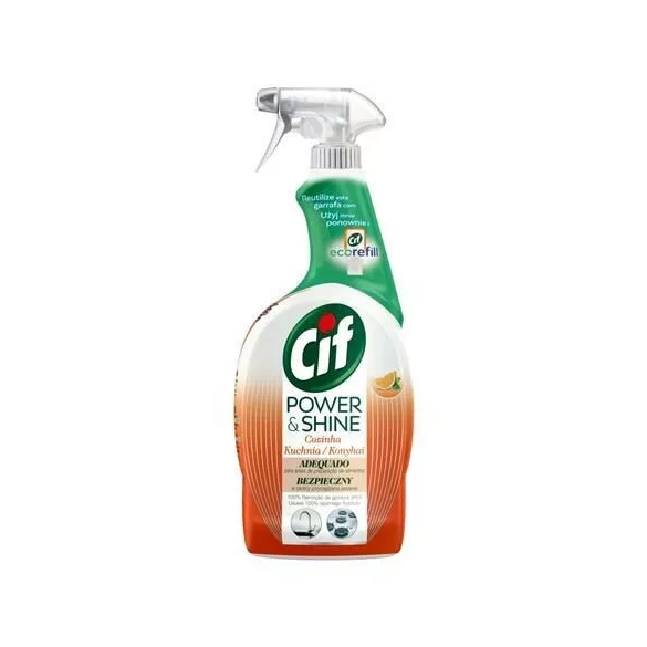 Cif Power & Shine konyhai zsíroldó spray 750 ml