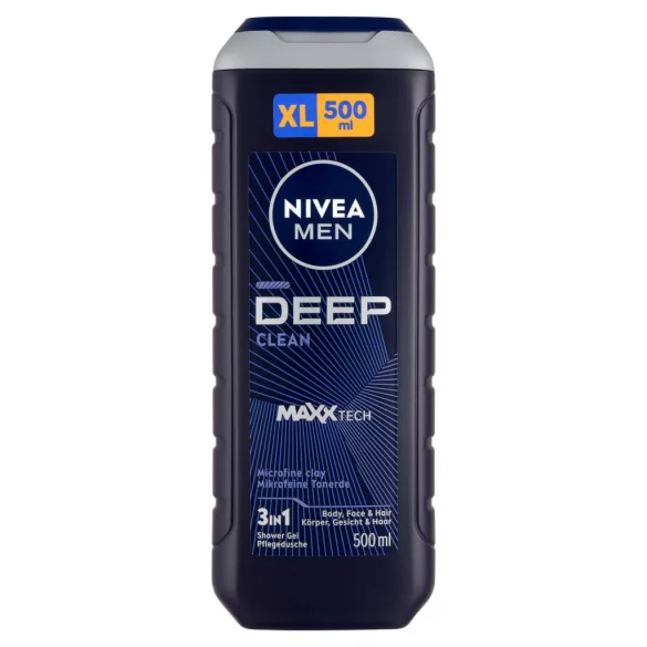 Nivea Men Deep Clean tusfürdő 500 ml